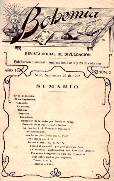 Revista Bohemia 1922