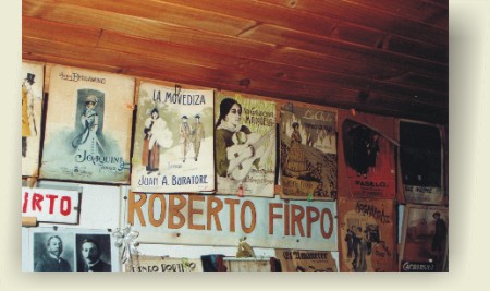 Pared dedicada a Roberto Firpo