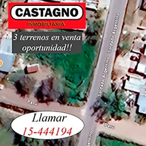 Terrenos en venta Castagno Inmobiliaria